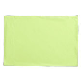 Housse D'oreillers Vert citron simple (Dos-gauche)