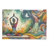 Housse D'oreillers Vibrant Yoga série Standard (Dos)