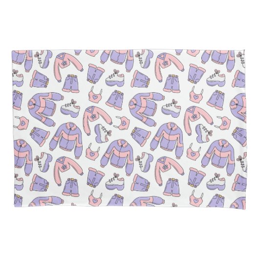 Housse D'oreillers Vibrations roses mode des années 90  (devant)