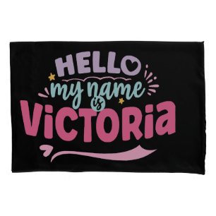 Housse D'oreillers Victoria - je m'appelle Victoria