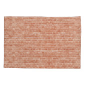 Housse D'oreillers Vieille texture murale en brique rouge. (Dos)