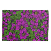 Housse D'oreillers Vigne Clematis rose (Dos)