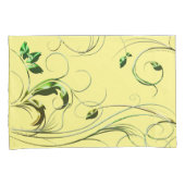 Housse D'oreillers Vignes vert jaune (devant-Droit)