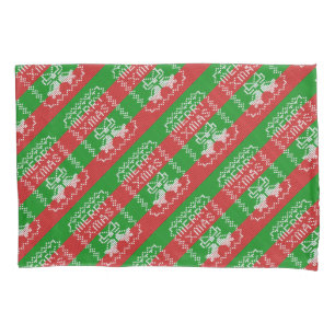 Housse D'oreillers Vilain pull motif sonnettes Joyeux fils Xmas