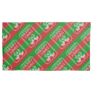Housse D'oreillers Vilain pull motif sonnettes Joyeux fils Xmas