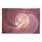 Housse D'oreillers Vin moderne élégant Abstrait Art fractal rouge (Dos)