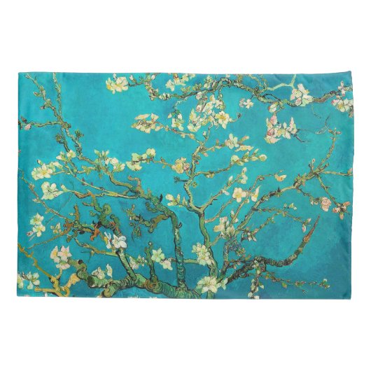 Housse D'oreillers Vincent Van Gogh Blossoming Almond Tree Floral Art (Dos-gauche)