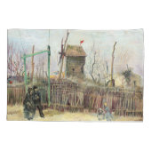 Housse D'oreillers Vincent van Gogh - Scène de rue à Montmartre (Dos)