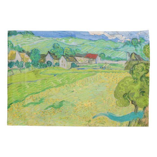 Housse D'oreillers Vincent van Gogh - Vue des Vessenots près d'Auvers (Dos)