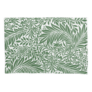 Housse D'oreillers Vintage Floral William Morris Willow Bough Green