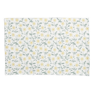 Housse D'oreillers Vintage Spring Modern Farmhouse Daisy Pattern