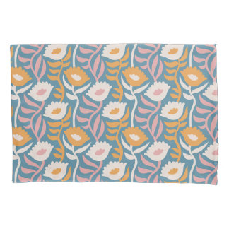 Housse D'oreillers Vintage Wavy Retro Super Pastel Motif Floral