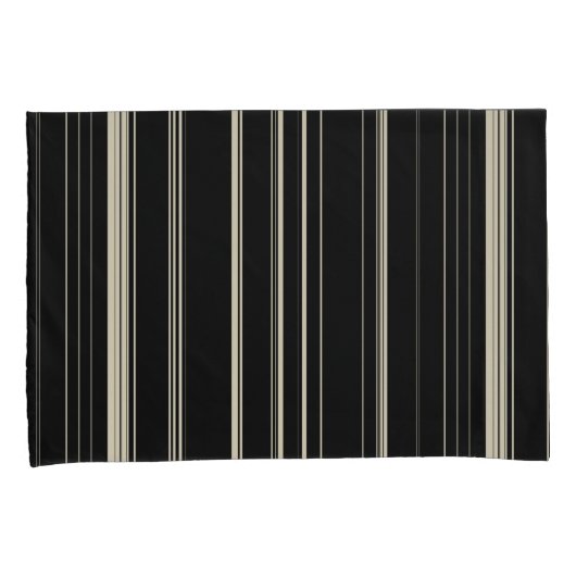 Housse D'oreillers Vintages bandes (devant-Droit)