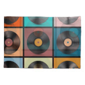 Housse D'oreillers Vinyl records : retro LP set. (Dos)