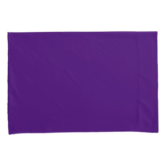 Housse D'oreillers Violet clair solide (devant-Droit)
