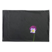 Housse D'oreillers Violet Fleur pcna (Dos)