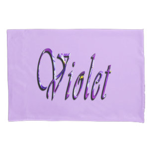 Housse D'oreillers Violet Floral Violet,