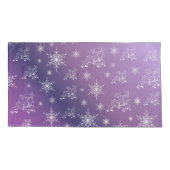 Housse D'oreillers violet, rennes, étoile, étoiles, flocon de neige,  (Dos)