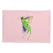 Housse D'oreillers Violoniste de Criquet pèlerin (Dos)