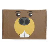 Housse D'oreillers Visage de castor (Dos)