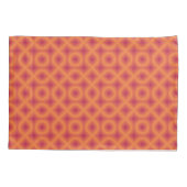 Housse D'oreillers Viva Magenta Sun Orange Motif Abstrait (Dos)