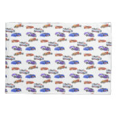 Housse D'oreillers Voitures Cool monogrammes pour enfants (Dos)