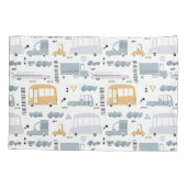 Housse D'oreillers Voitures mignonnes dans le Motif de la circulation (Dos)