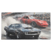 Housse D'oreillers Voitures Red & Black Muscle (devant-Droit)