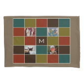 Housse D'oreillers VOS PHOTOS & MONOGRAMMES couvertures coussin perso (devant-gauche)