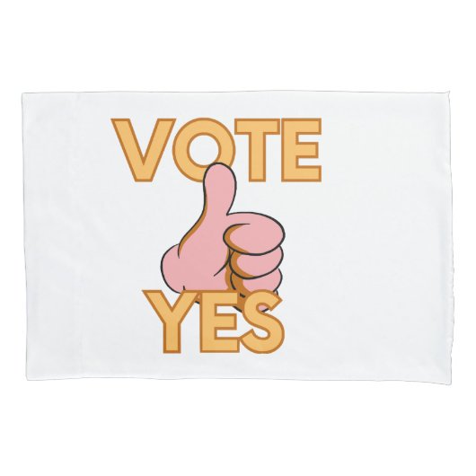 Housse D'oreillers Votez oui (devant)