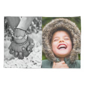 Housse D'oreillers Votre Modèle double face 4 Photo Pillowcase (Dos)