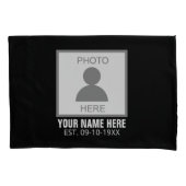 Housse D'oreillers Votre photo ici Nom et âge (devant)