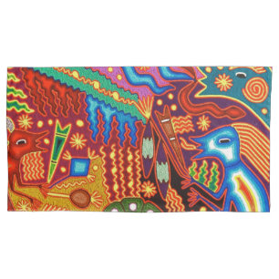 Housse D'oreillers Voyage tribal maya mexicain de Boho d'art d'Oaxaca
