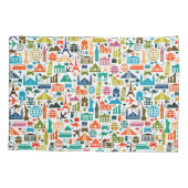 Housse D'oreillers Voyagez dans le monde (Dos)