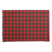 Housse D'oreillers Wallace tartan rouge noir plaid (devant-Droit)