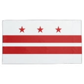 Housse D'oreillers Washington D.C. Flag patriotique (devant-Droit)