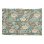 Housse D'oreillers Water Lys Lily Art Nouveau Nature (Dos)