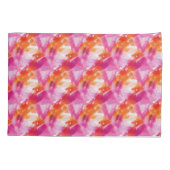 Housse D'oreillers Watercolor Pink Orange Abstract (Dos)