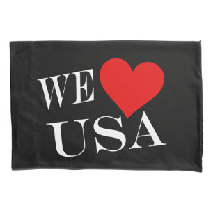 Housse D'oreillers We Heart USA poids pccnt