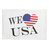 Housse D'oreillers We Heartflag USA bk pcnt (Dos)