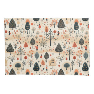 Housse D'oreillers Whimsical Woodland Grove Pillowcase