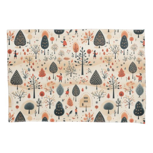 Housse D'oreillers Whimsical Woodland Grove Pillowcase (devant)