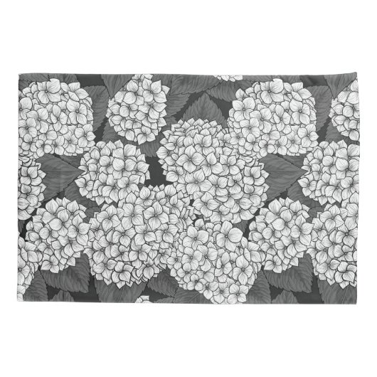 Housse D'oreillers White hydrangea (Dos-gauche)