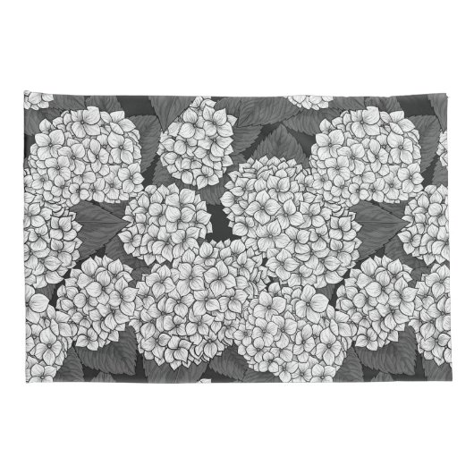 Housse D'oreillers White hydrangea (Dos-Droit)
