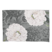 Housse D'oreillers White Peony Grey Romantique (devant)