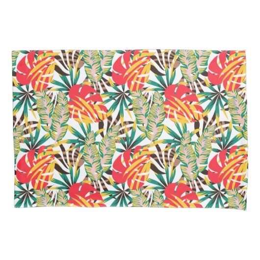 Housse D'oreillers Wild Tropical Palm Leaves (devant)