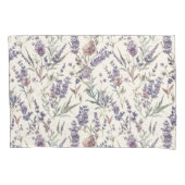 Housse D'oreillers Wildflower Lavender Boho Botanical Floral Pattern (devant)