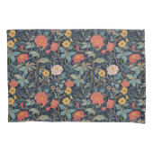 Housse D'oreillers William Morris Bleu Sarcelle Arts & Crafts Floral (devant)