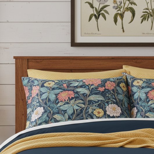 Housse D'oreillers William Morris Blue Teal Arts & Crafts Floral