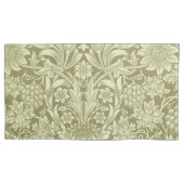 Housse D'oreillers William Morris Fleur verte tournesol (devant-gauche)